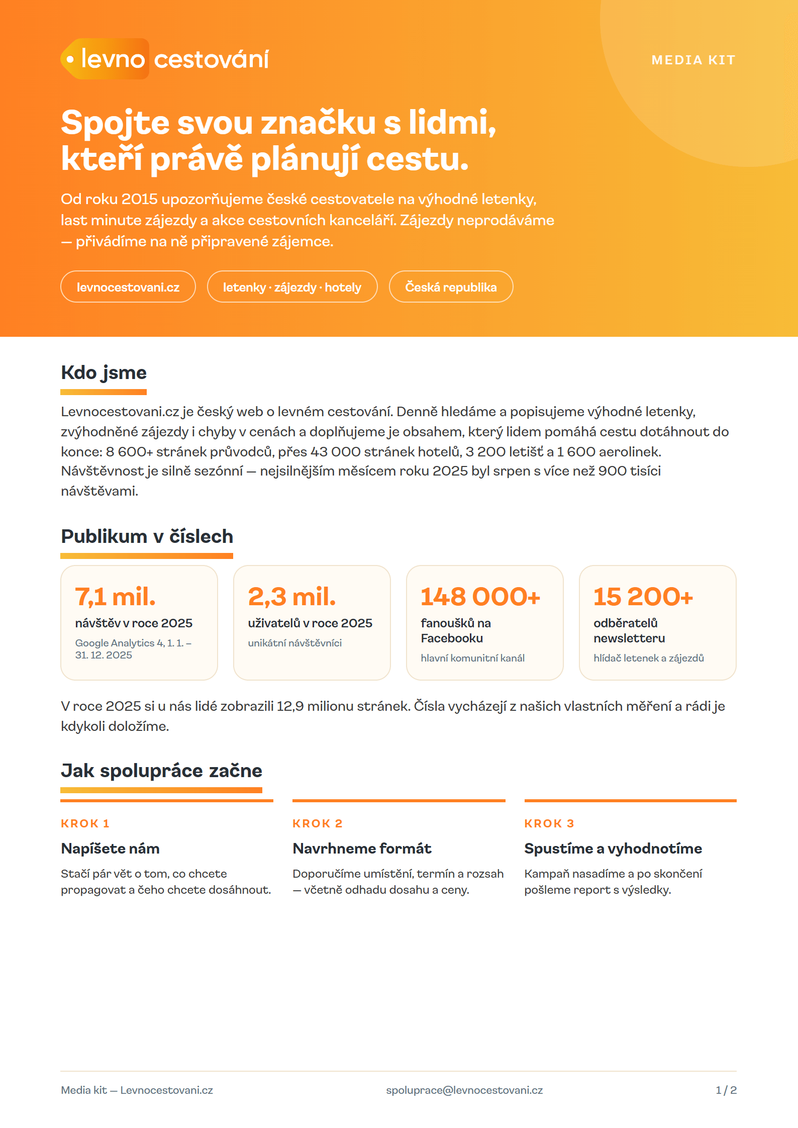 Media kit Levnocestovani.cz — strana 1 ze 2